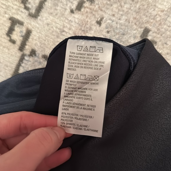 NWT Women with Control by Renee Greenstein leather look knee length skirt - Picture 11 of 11